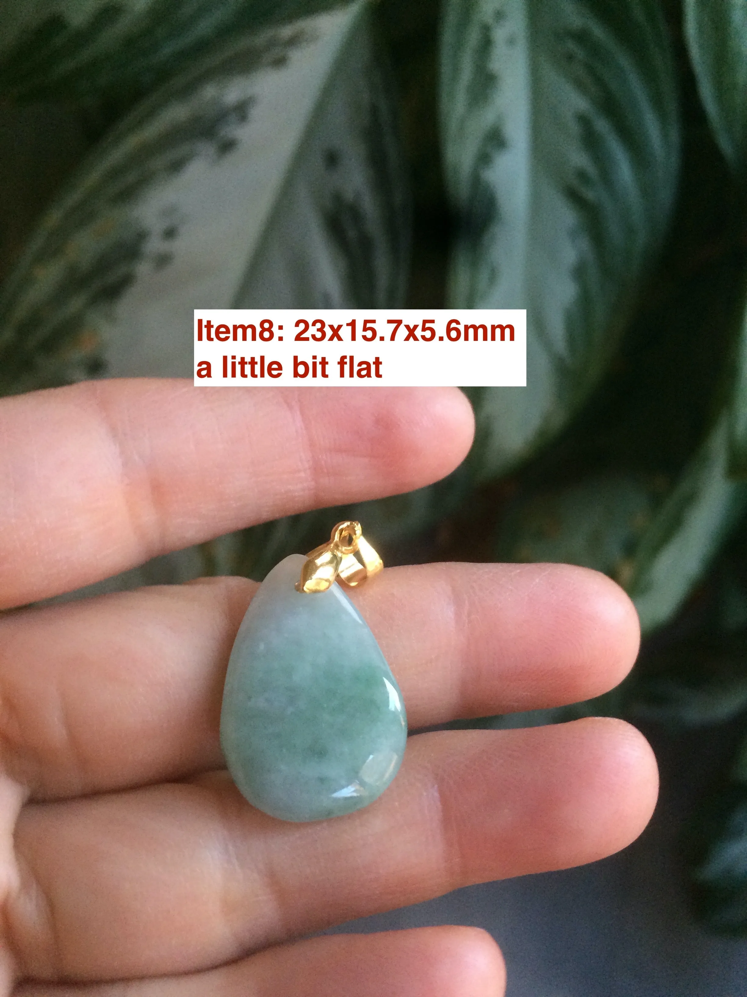 100% natural icy watery green/purple type A jadeite jade water drop pendant necklace group AD23