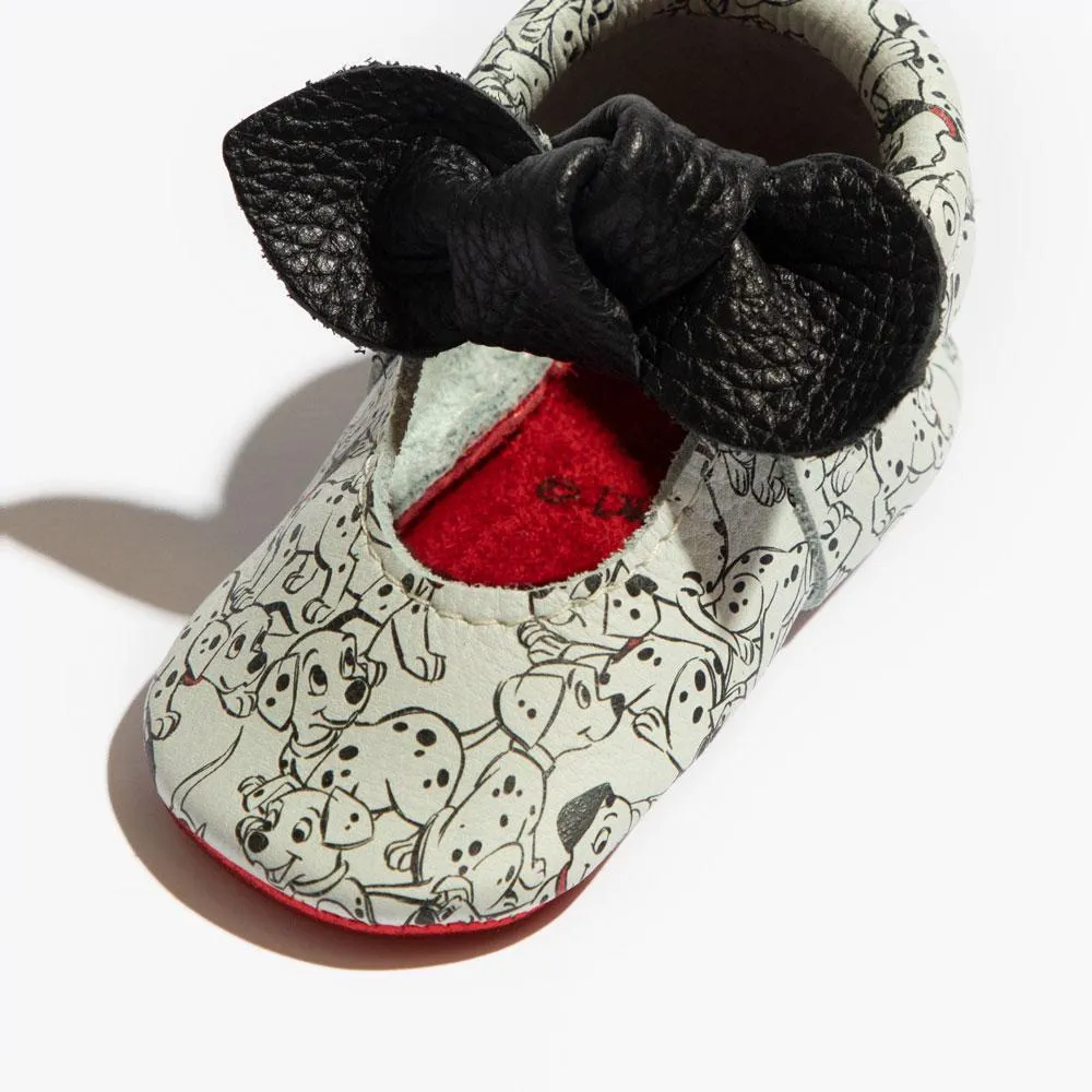 101 Dalmatians Knotted Bow Baby Shoe