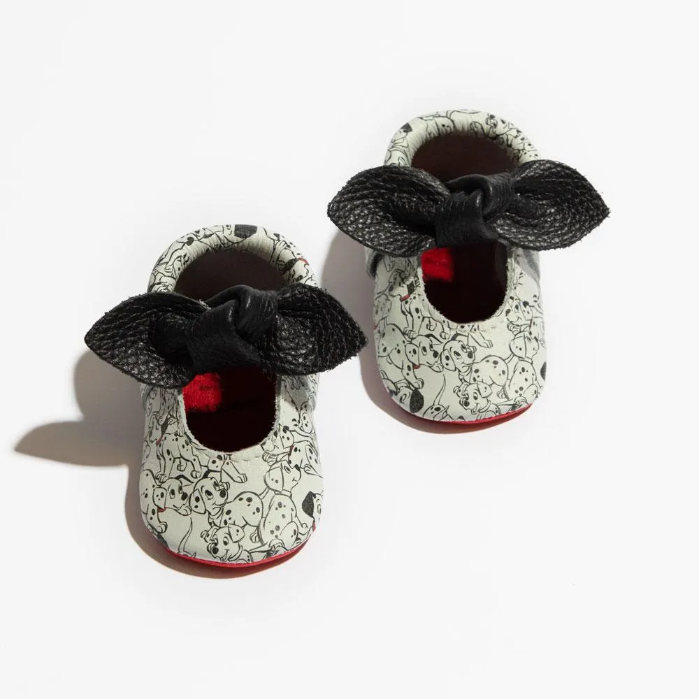 101 Dalmatians Knotted Bow Baby Shoe