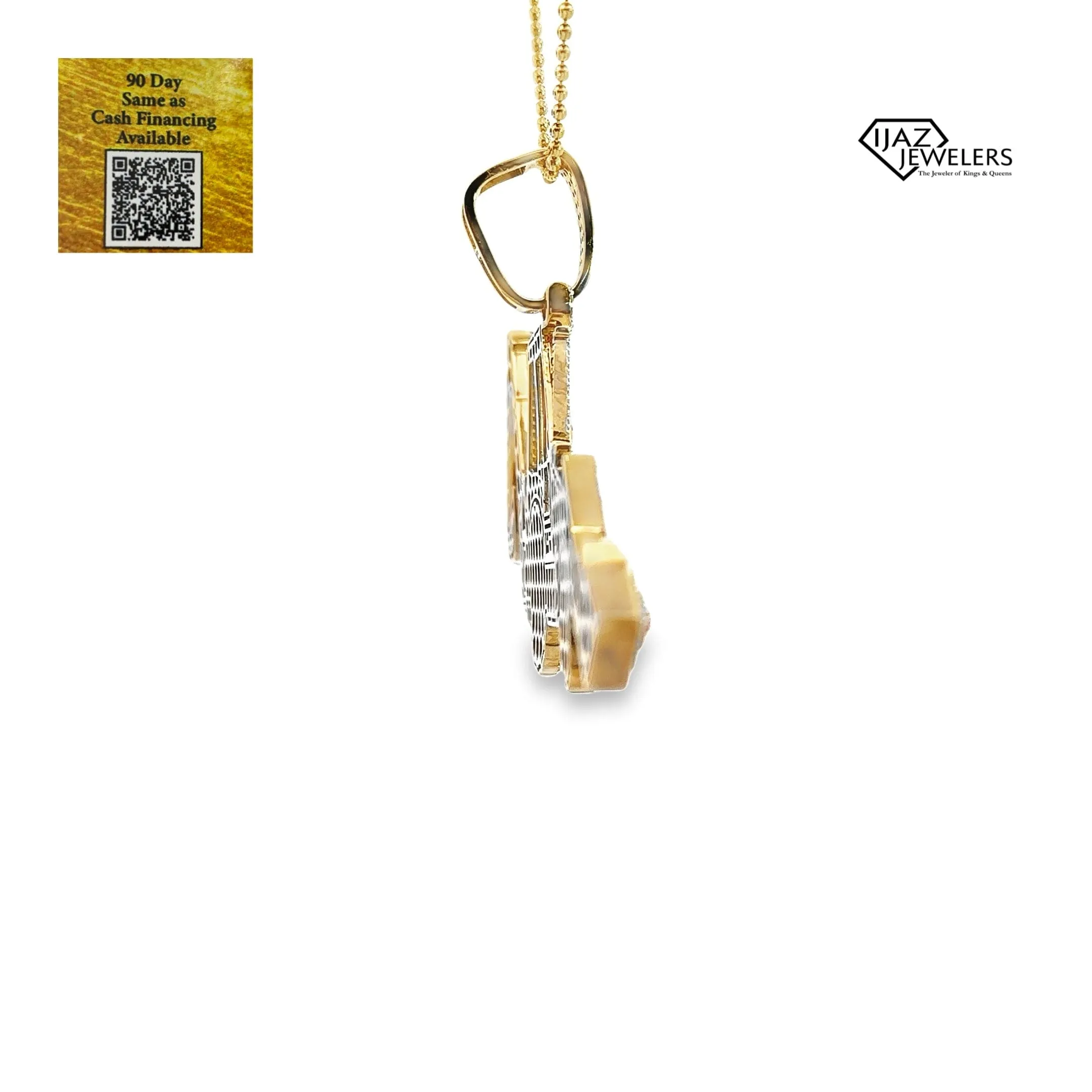 10K Gold 6 3/8 CTW Diamond Backhoe Charm