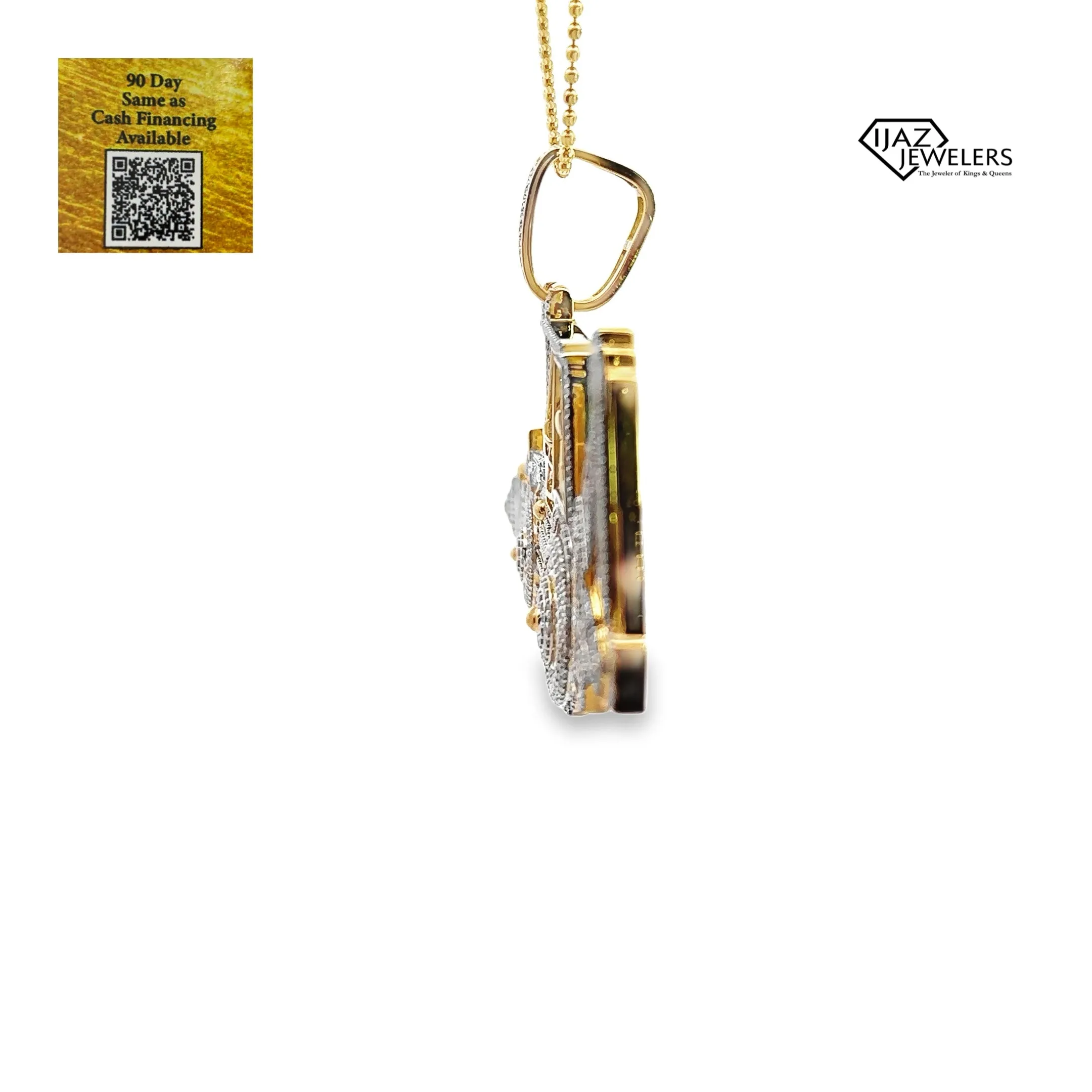 10K Gold 6 3/8 CTW Diamond Backhoe Charm