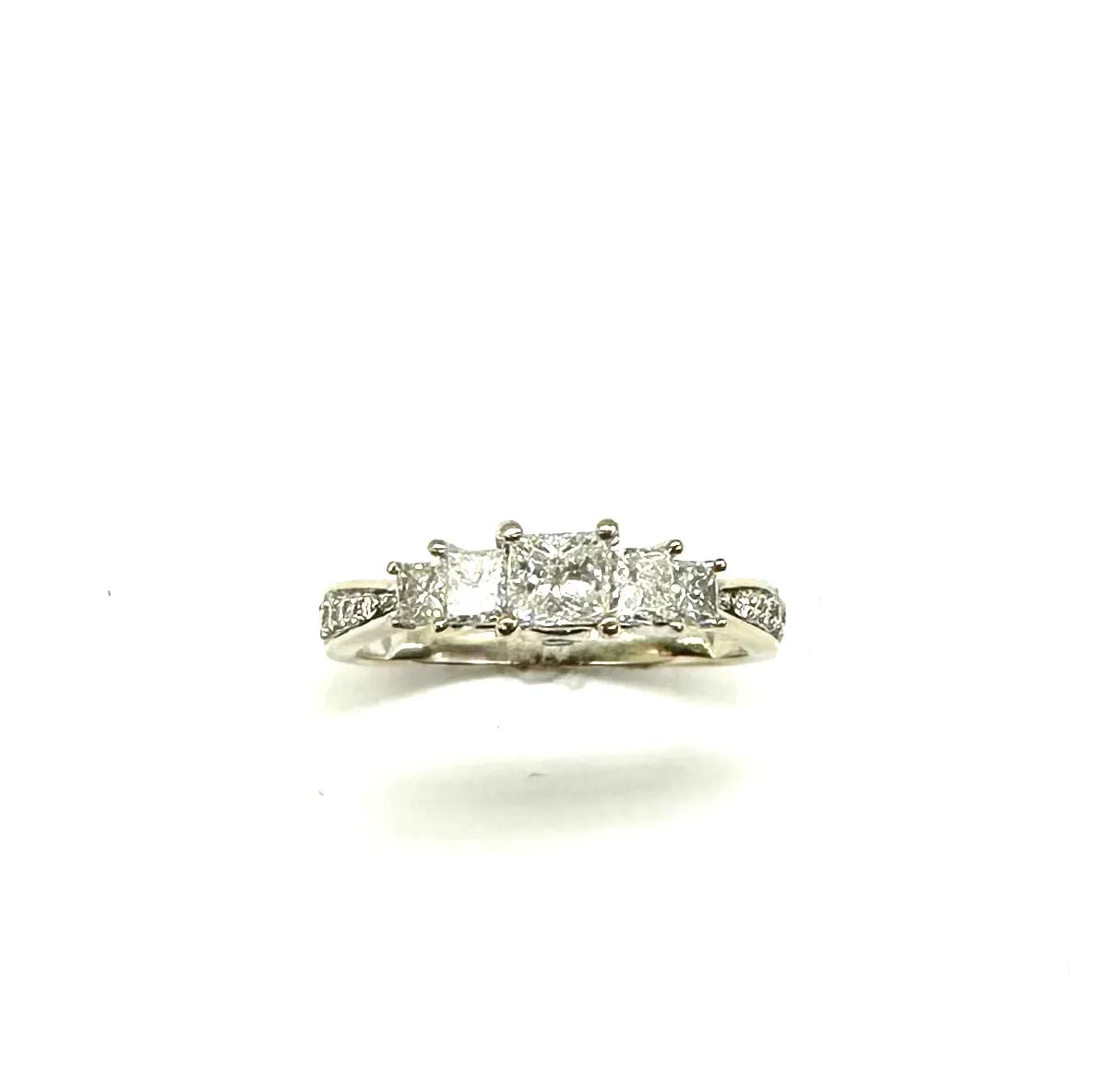 1.33 CTW 5 Stone Square Diamond Ring