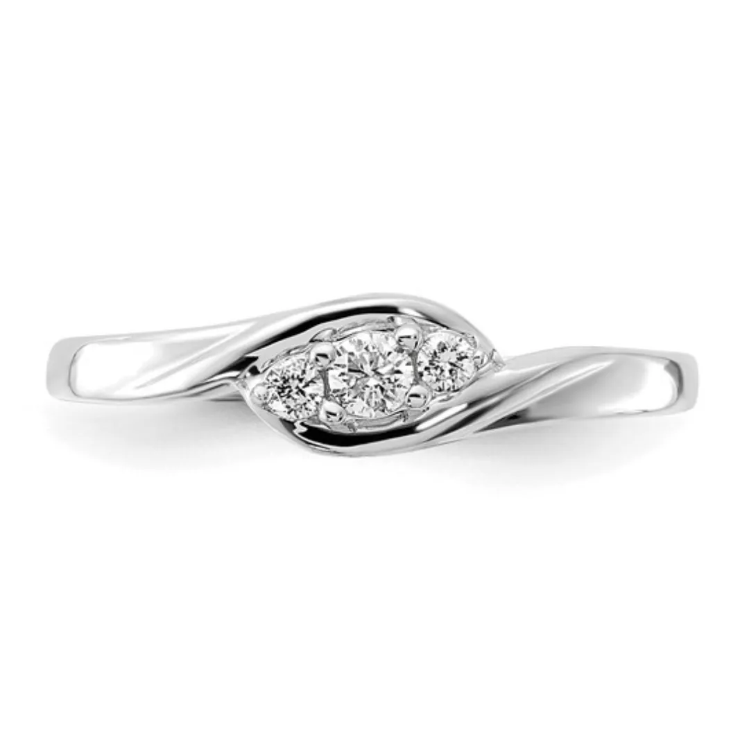 14K White Gold Lab Grown Diamond Engagement Ring