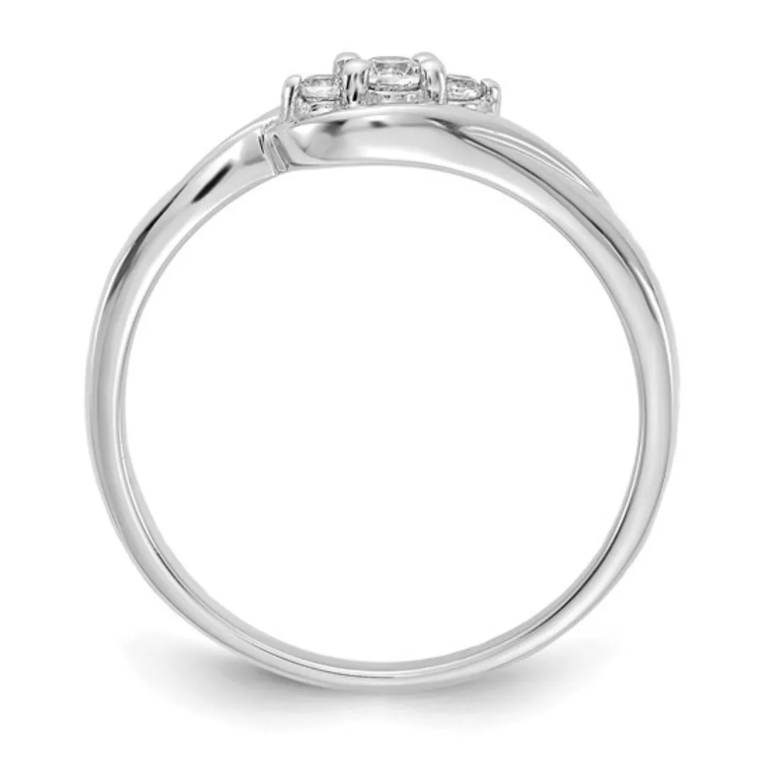 14K White Gold Lab Grown Diamond Engagement Ring