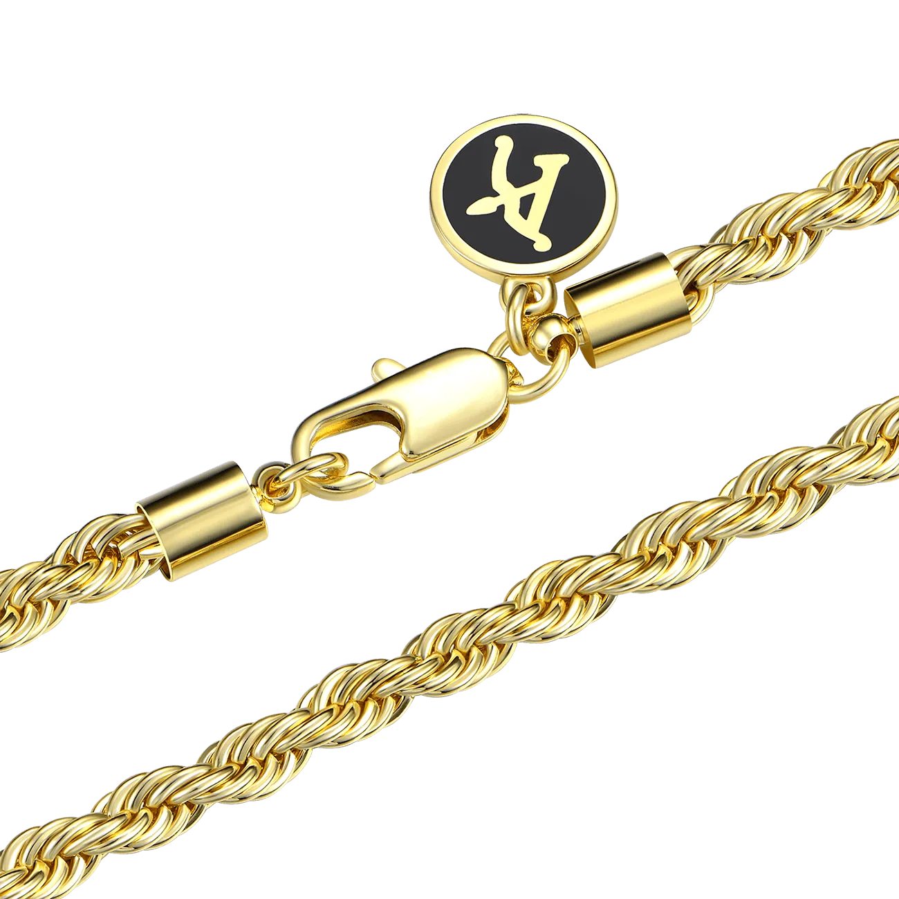 4.5mm Yellow Gold Rope Chain