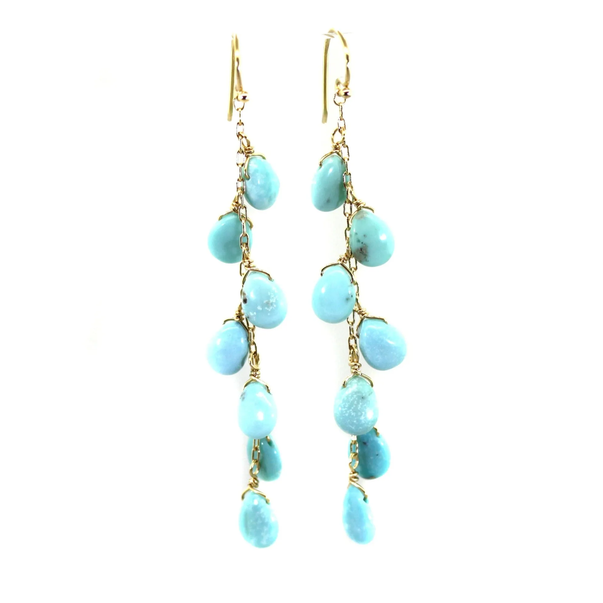 7 Drop Turquoise Earrings