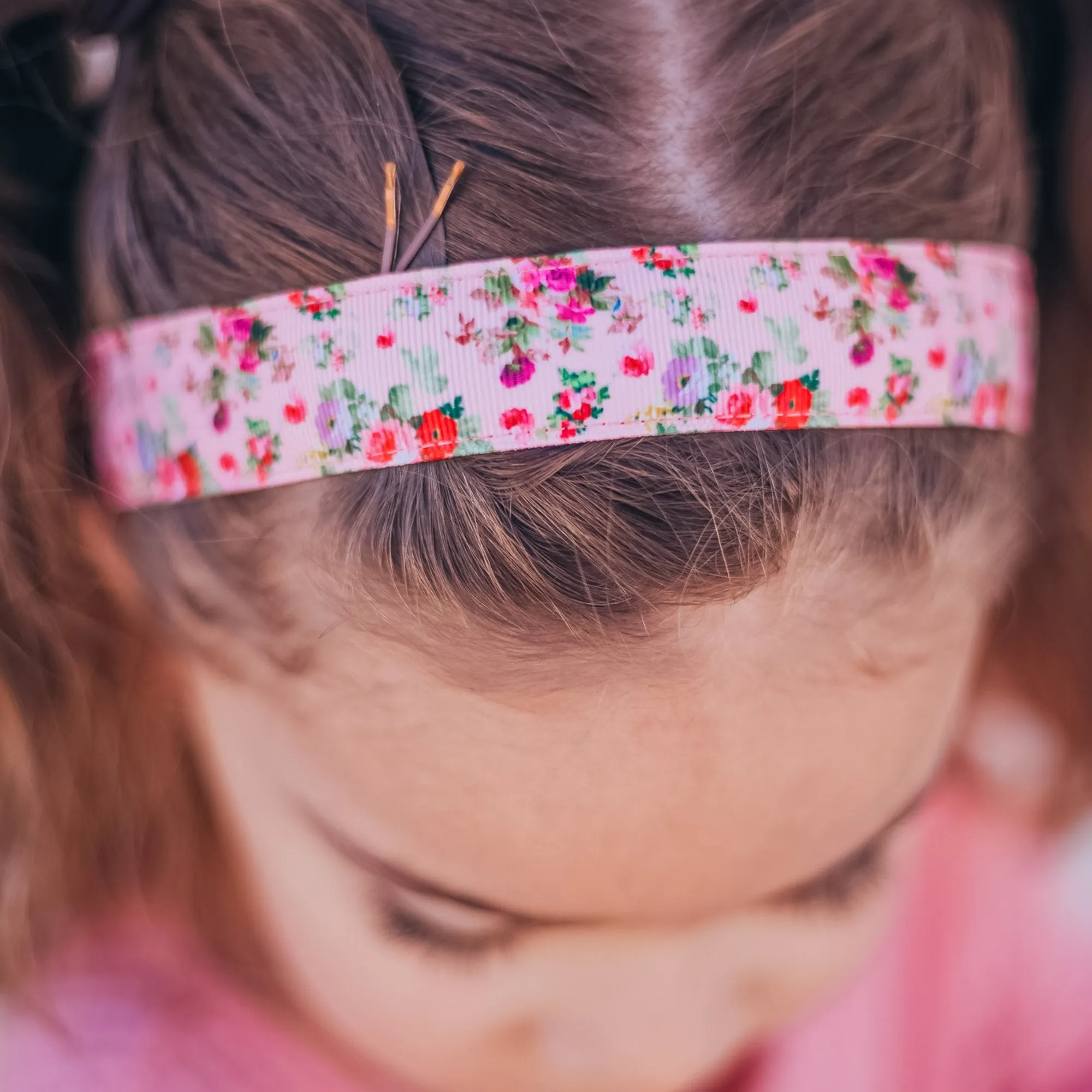 Adjustable No Slip Floral Headband