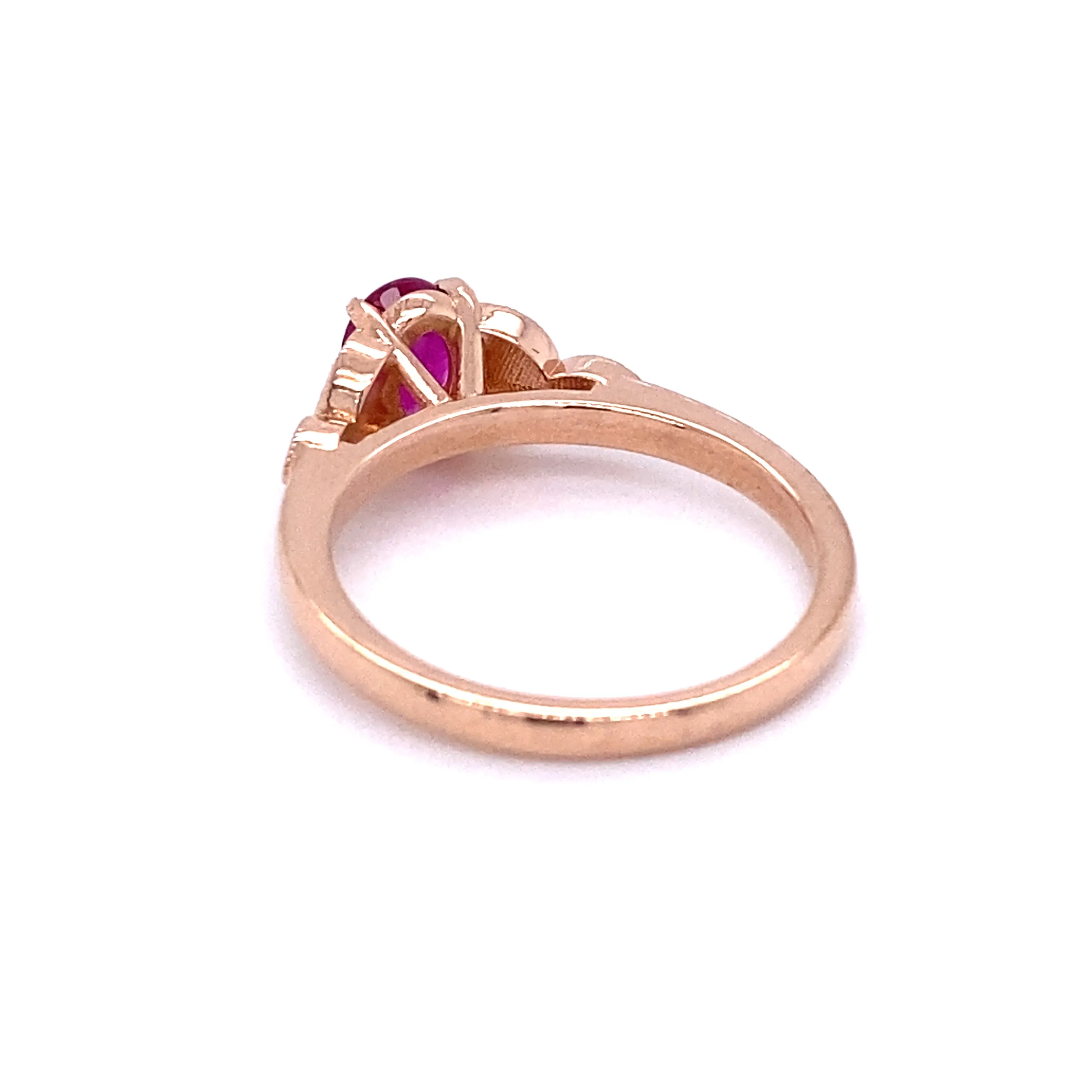 AGL Certified Ruby and Diamond Ring