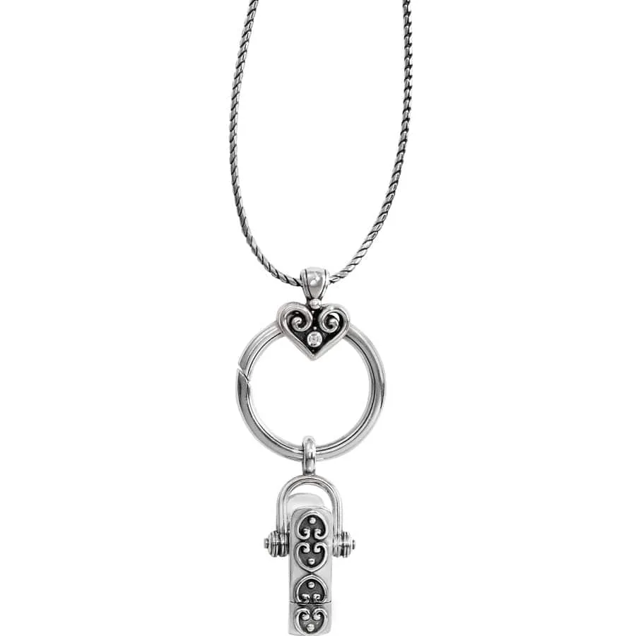 Alcazar Charm Badge Clip Necklace