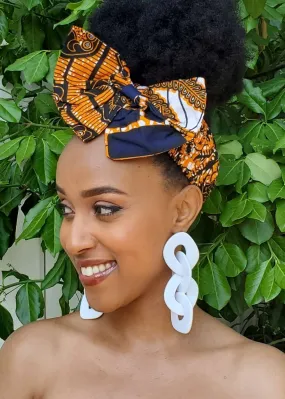 Amou African Print Slide-on Head Band