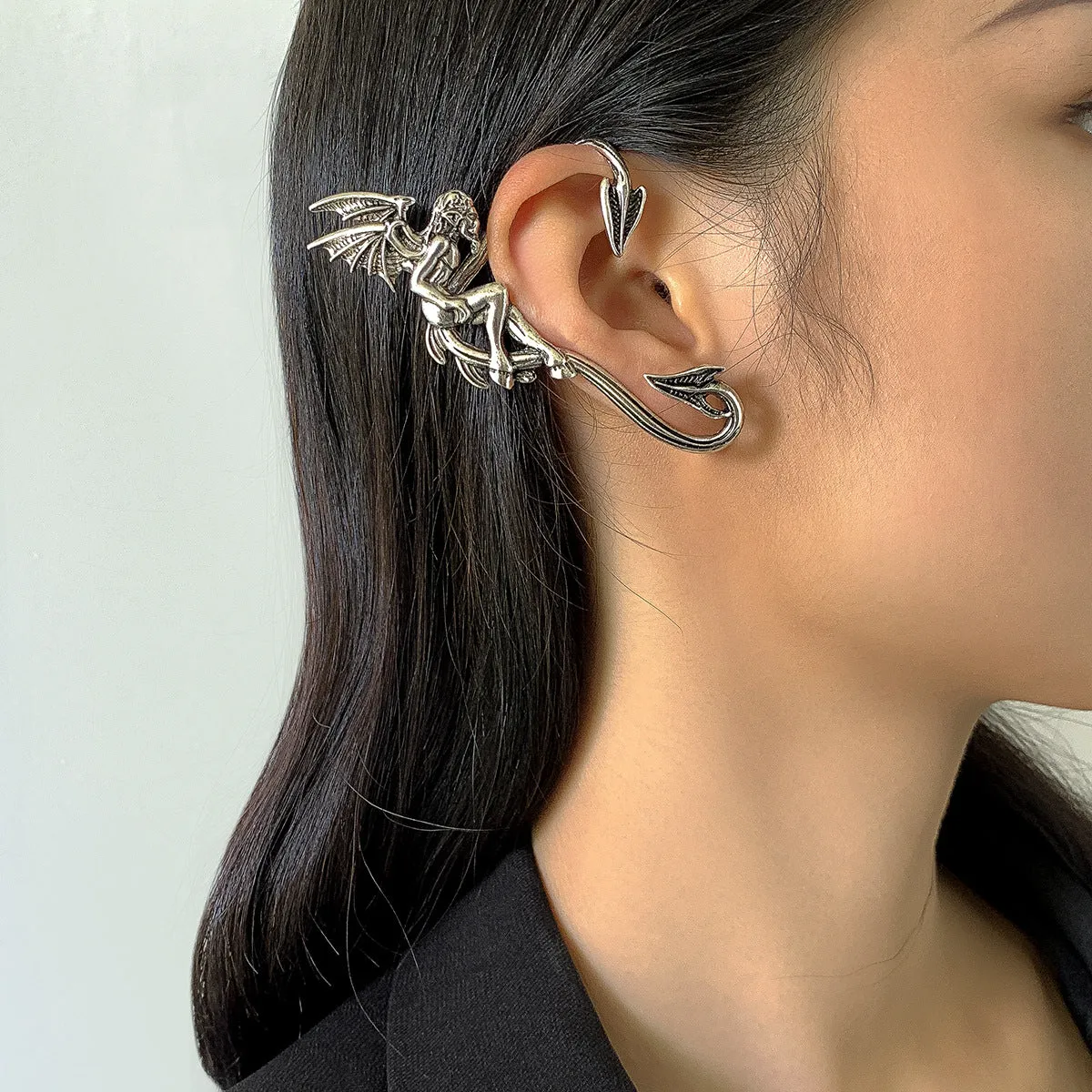 Angel & Devil's Whispers Ear Cuffs