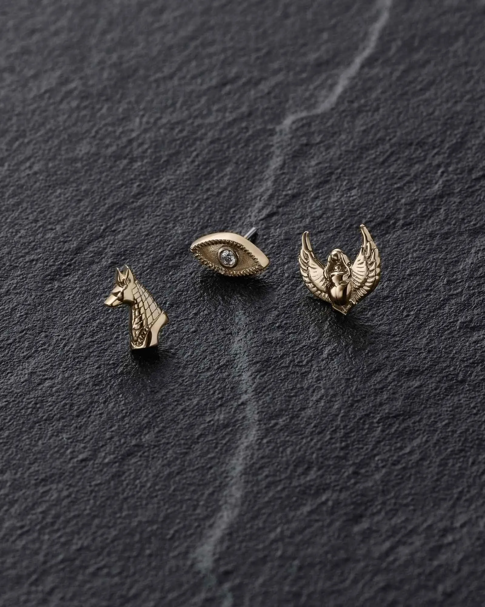 Anubis Threadless End (14K Gold)