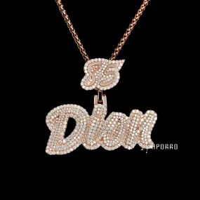 APORRO Premium Rose Gold Name Necklace Custom Design Deposit