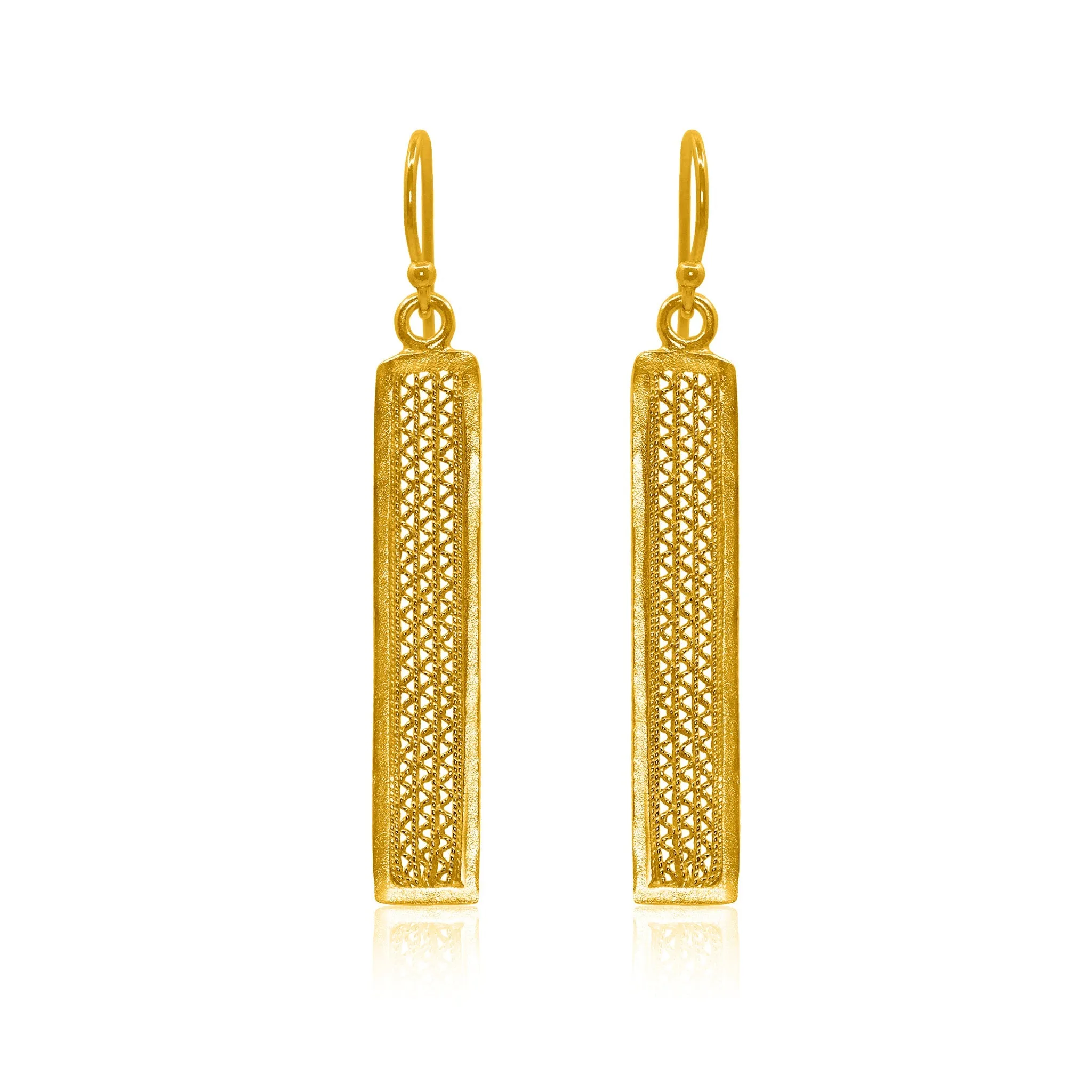 BASIL GOLD MEDIUM EARRINGS FILIGREE