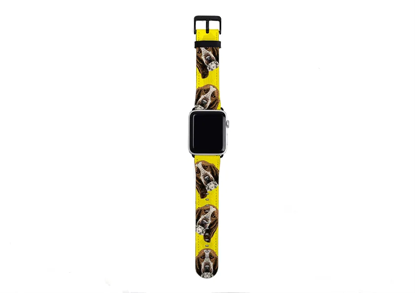 Basset Hound Mell Yellow Apple Watch Strap