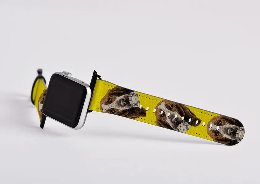 Basset Hound Mell Yellow Apple Watch Strap