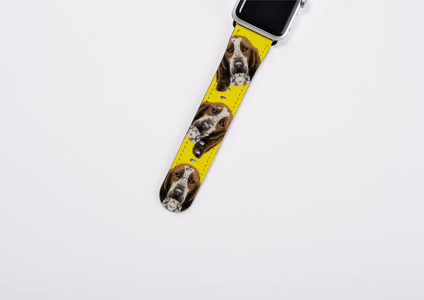 Basset Hound Mell Yellow Apple Watch Strap