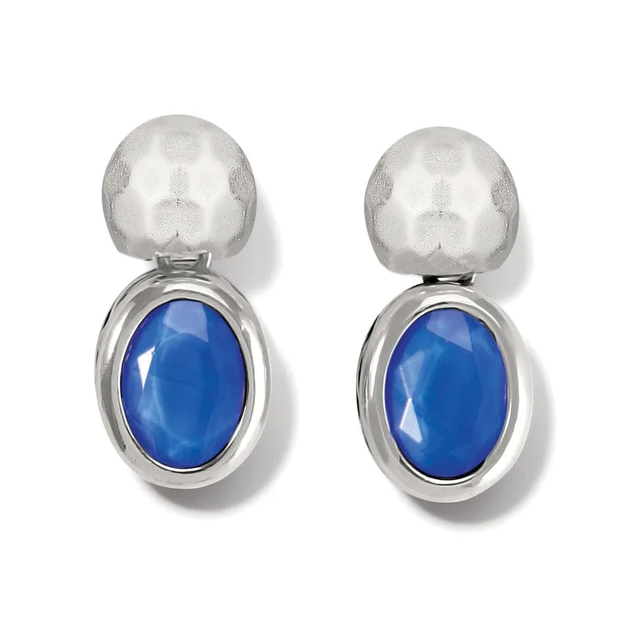 Blue Moon Post Drop Earrings