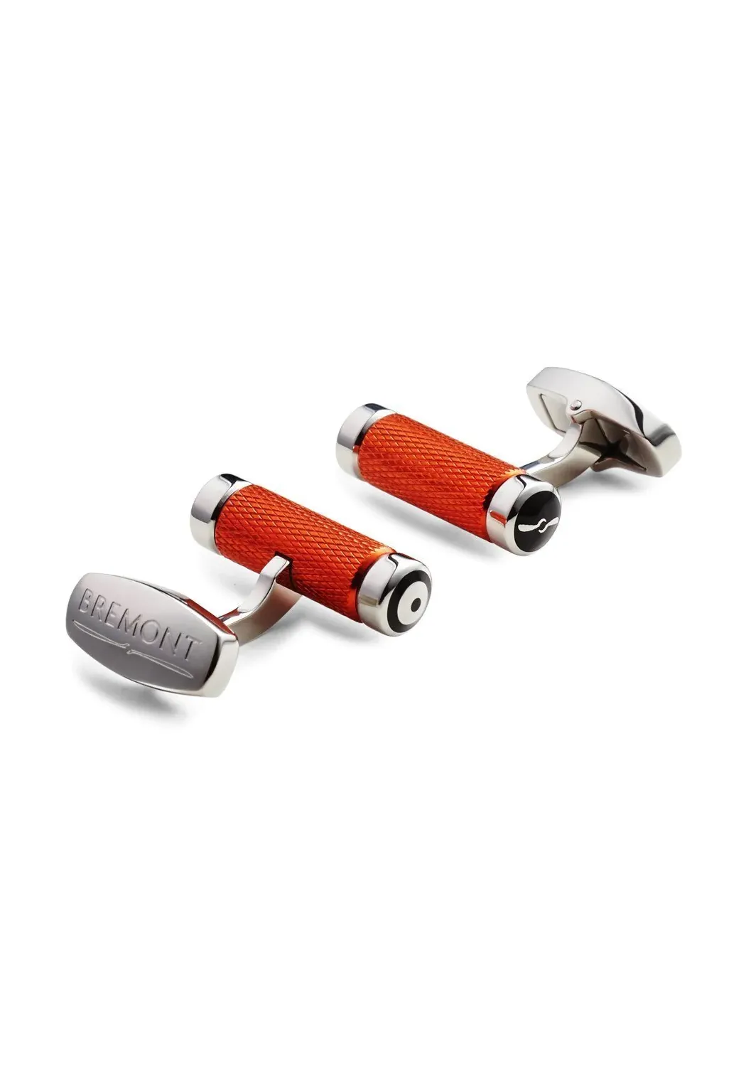 Bremont MB T-Bar Knurled Orange Cufflinks