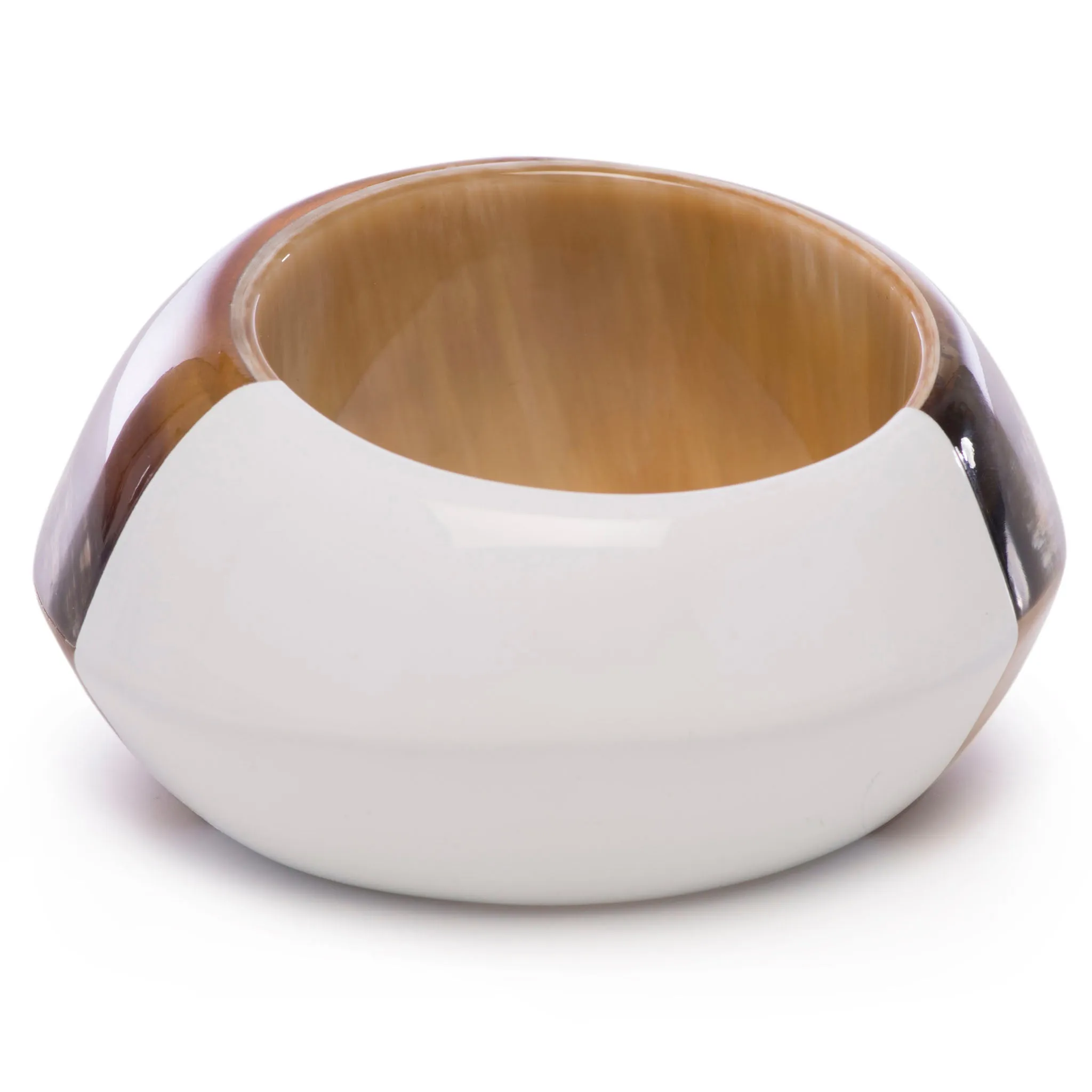 Buffalo Horn Bangle With Lacquer