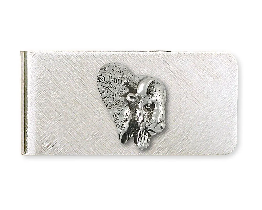 Buffalo Money Clip Jewelry Sterling Silver Handmade Bison Money Clip BUF7H-MC