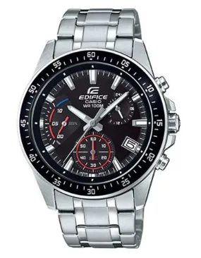 Casio Edifice EFV540 Series Mens Watch - Chronograph - Black Dial - Stainless