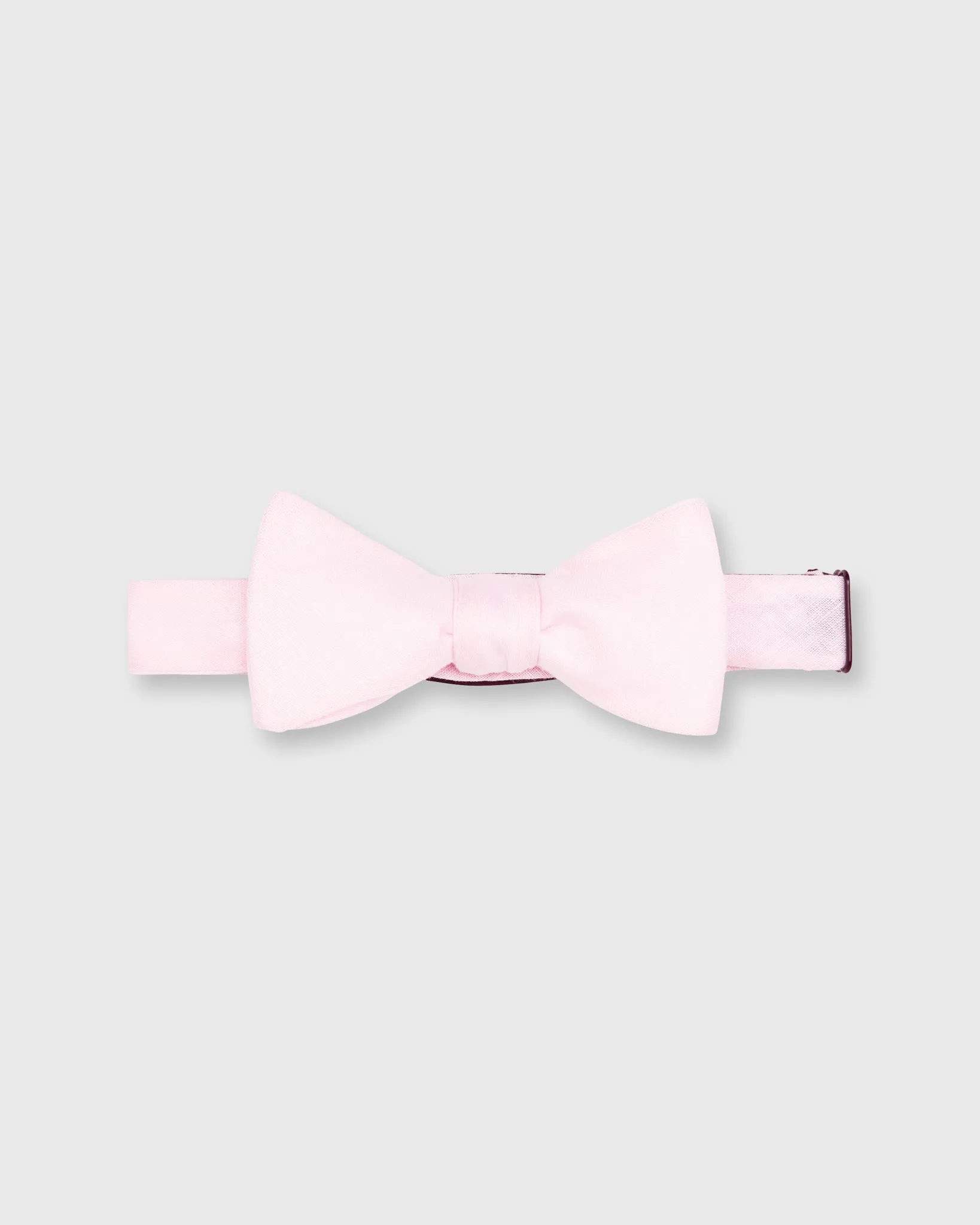 Cotton Woven Bow Tie in Light Pink Melange