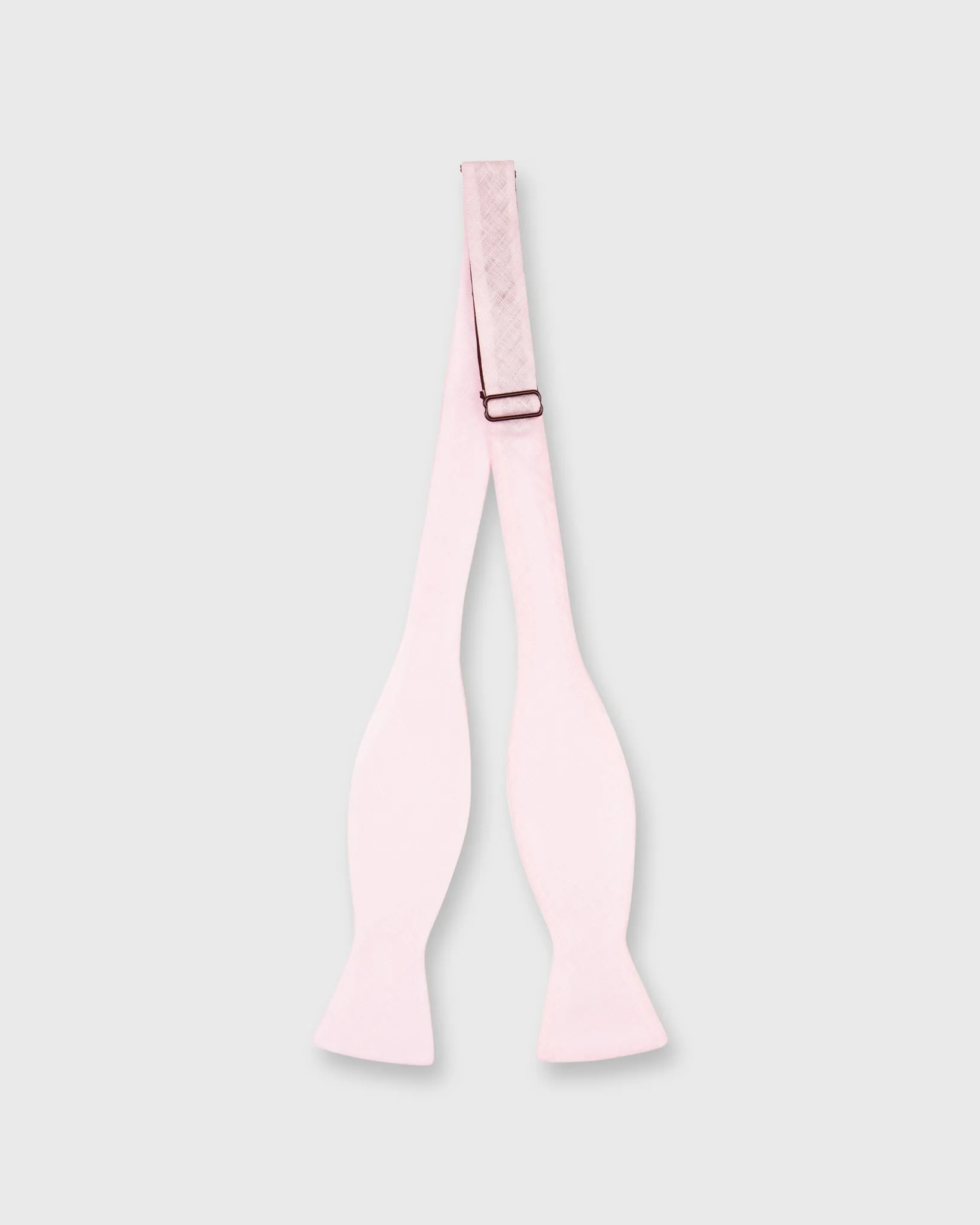 Cotton Woven Bow Tie in Light Pink Melange