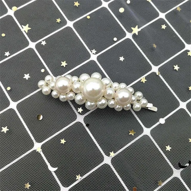 Crystal Rhinestones Hairpins Geometric Water-drop Imitation Pearl