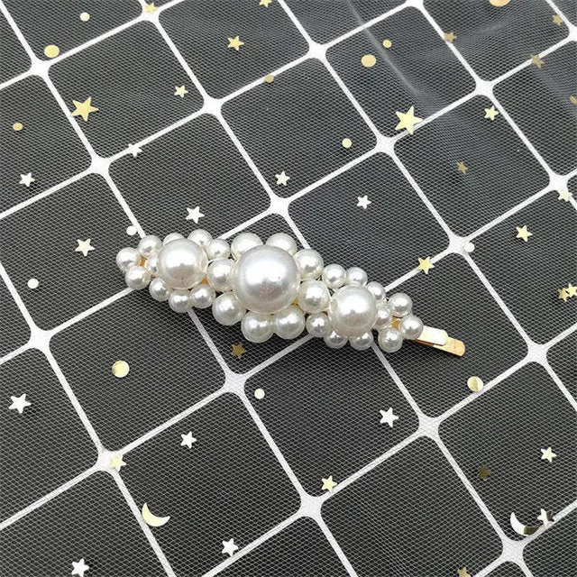 Crystal Rhinestones Hairpins Geometric Water-drop Imitation Pearl