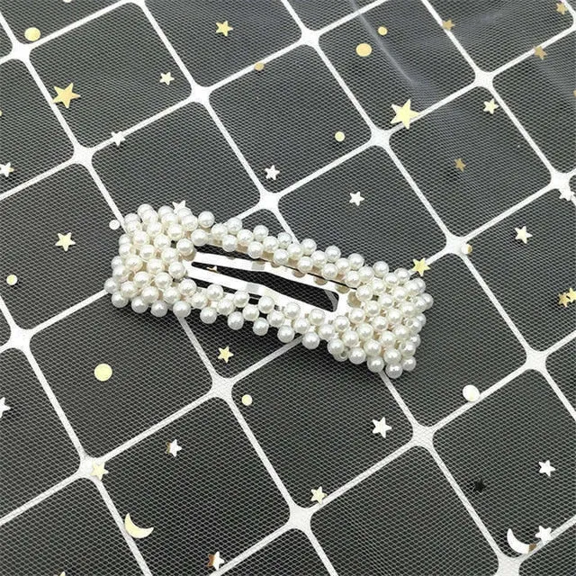 Crystal Rhinestones Hairpins Geometric Water-drop Imitation Pearl