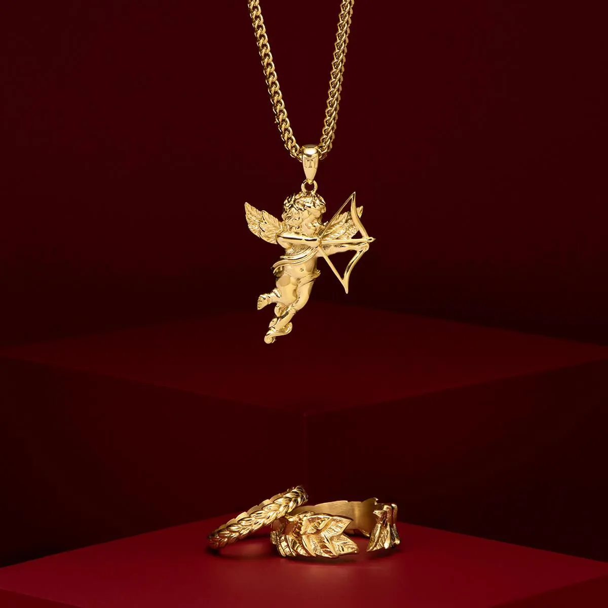 Cupid Pendant - Gold