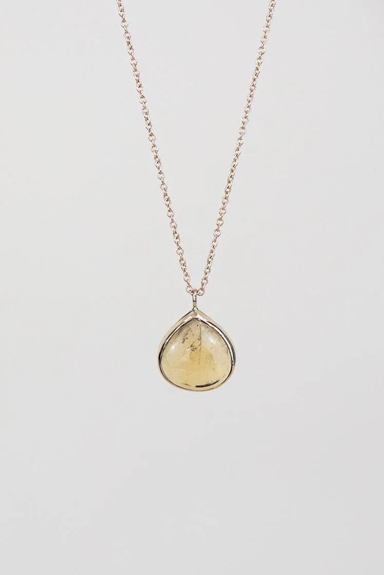 Dew Drop Necklace - Citrine