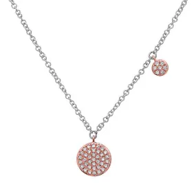 Diamond Pave Disc Pendant