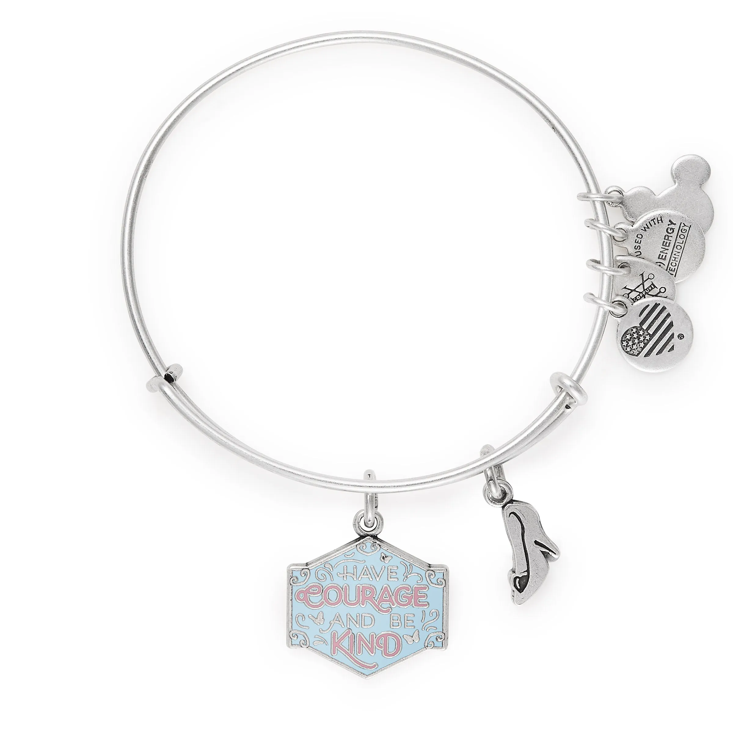 Disney Cinderella 'Have Courage and Be Kind' Duo Charm Bangle