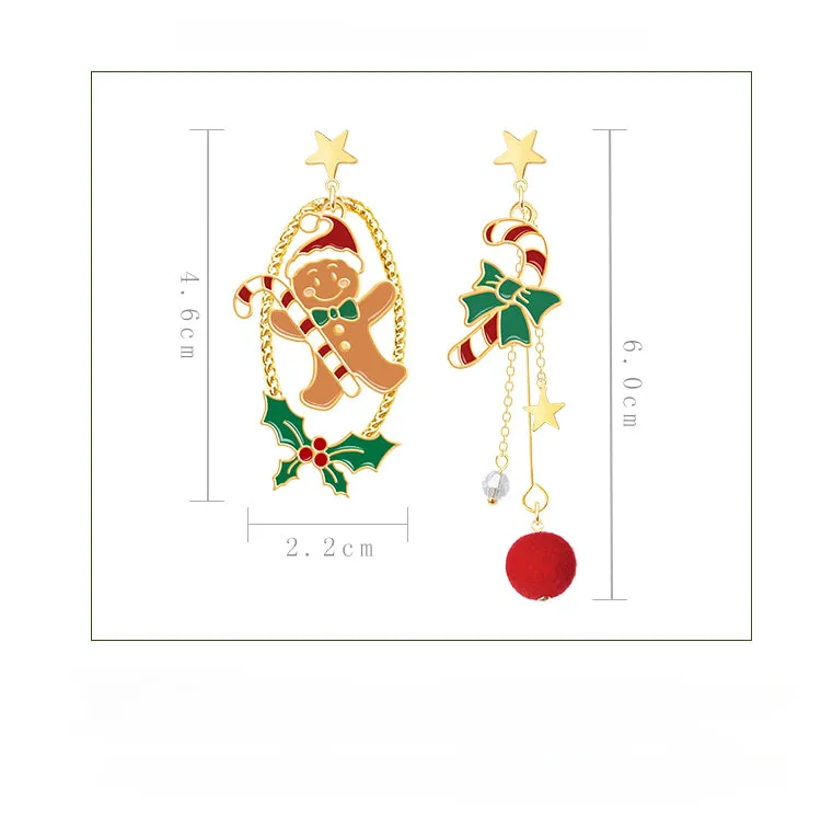 Earrings Cute Christmas Earrings Ear Clip LJC6