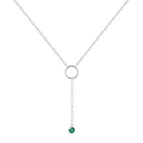 Emerald Drop Necklace