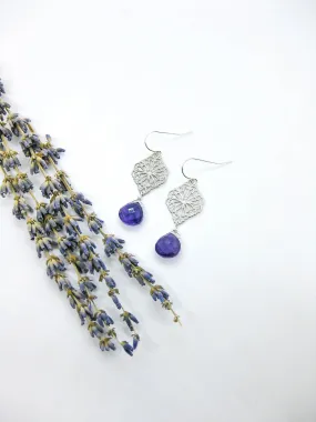 Fern: Amethyst Earrings - e623