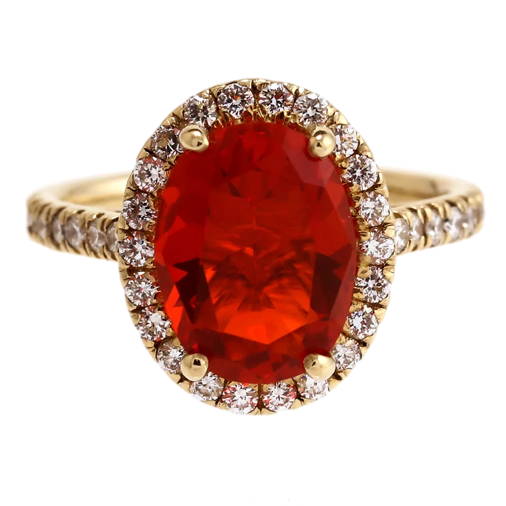 Fire Opal Ring