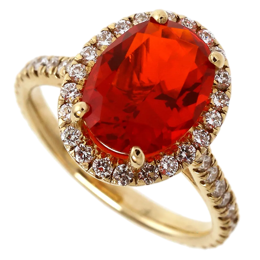 Fire Opal Ring