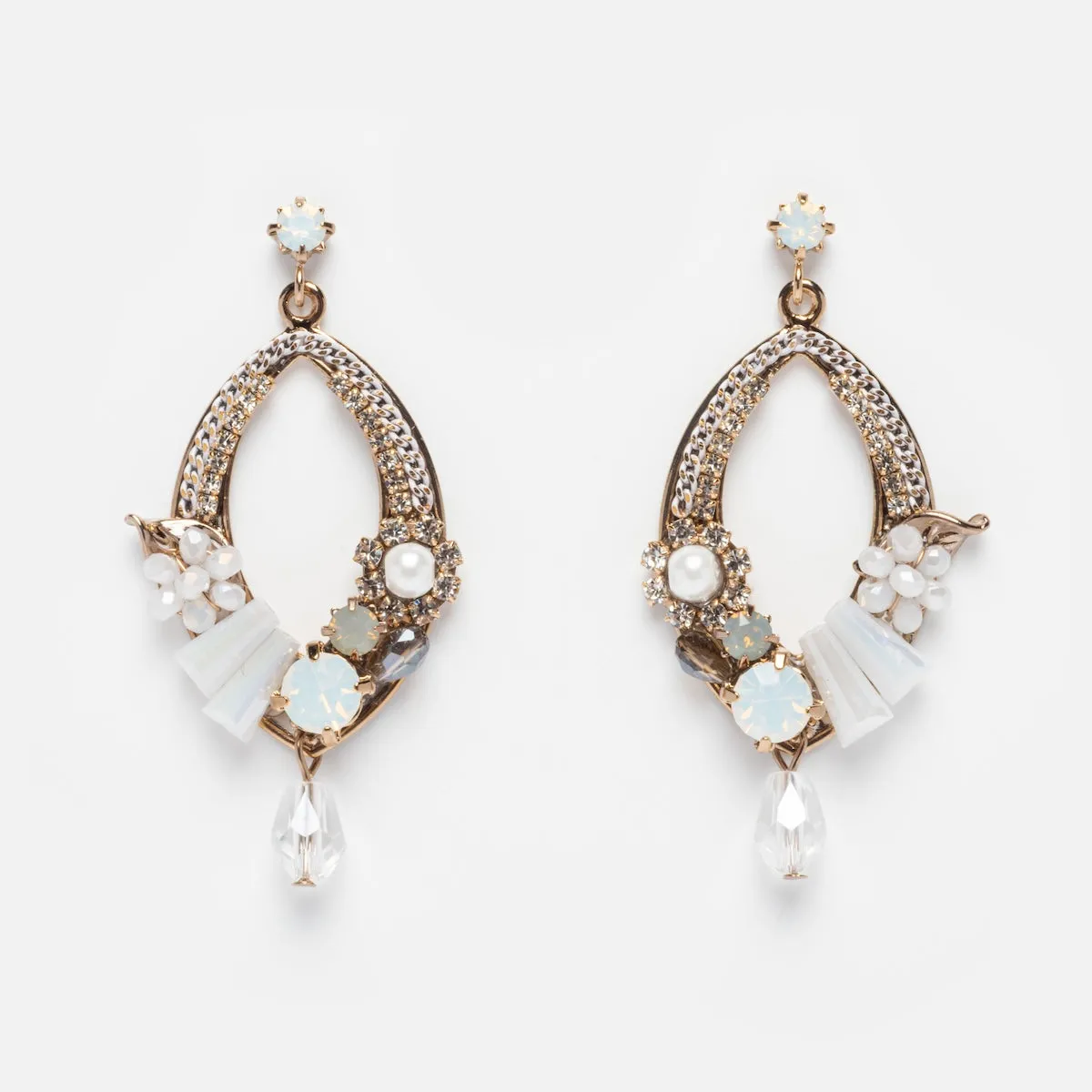 Flora Deco Drop Earrings