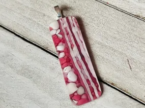 Fused Glass Pendants~Pink Sorbet