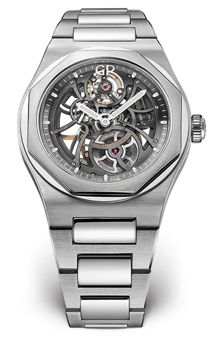 GIRARD PERREGAUX LAUREATO SKELETON 81015-11-001-11A STEEL