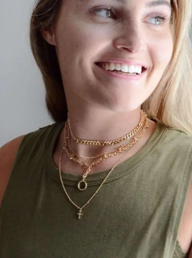 Good Vibe Gold Layered Necklace