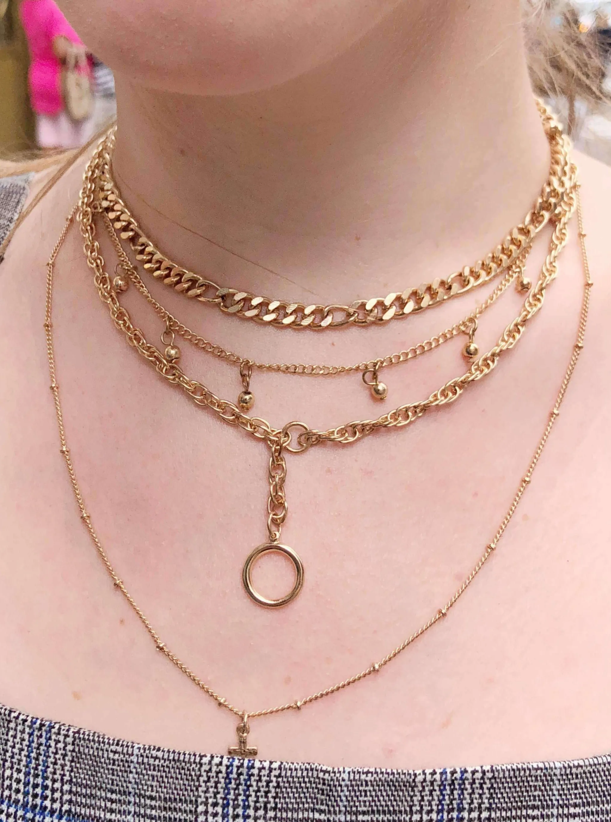 Good Vibe Gold Layered Necklace