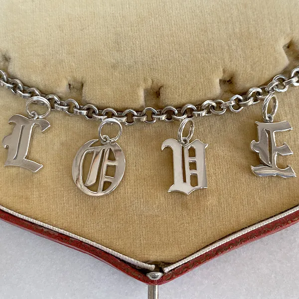 Gothic Letter Pendant E- Heirloom by Doyle Doyle