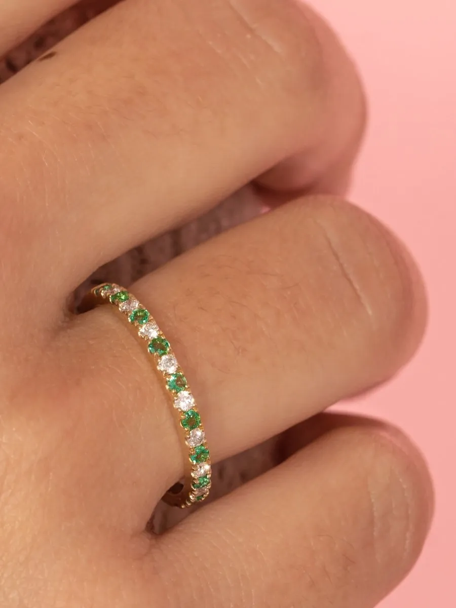 Gracie Ring Emerald 14K