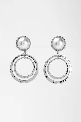 Griselda Pearl Metal Clip-On Earrings