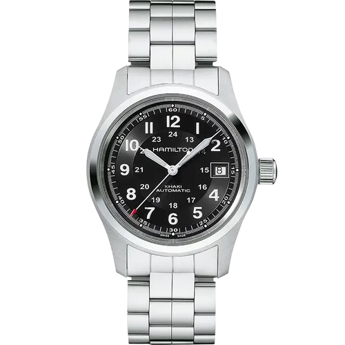 Hamilton H70455133 Khaki Field Auto 80 Hour 38mm Black