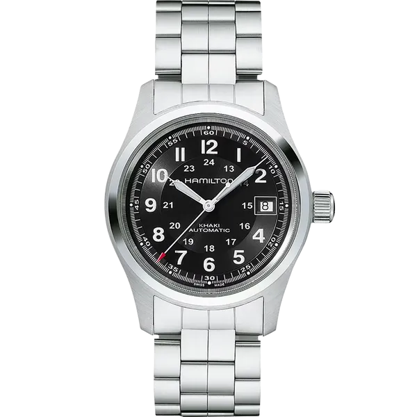 Hamilton H70455133 Khaki Field Auto 80 Hour 38mm Black